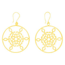 Gold Snowflake Earrings - Afghanistan